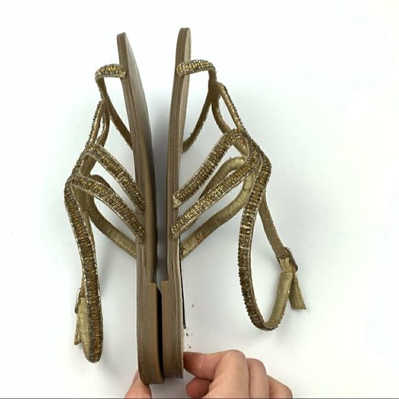Steve madden Luxe sandal L-Crystl 7 gold gladiator - Picture 6 of 13